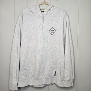 Vans Hoodie Gray Men's Size Large Kangaroo Pocket Off The Wall Since 1966